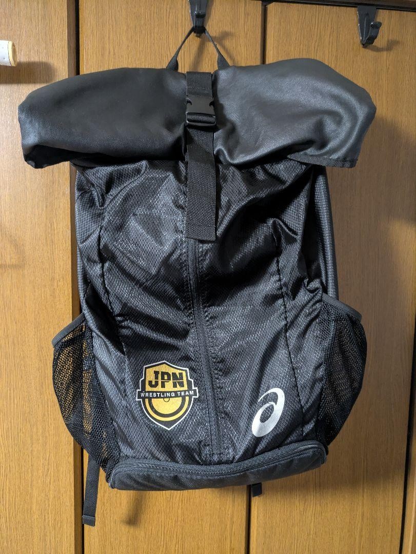 ASICS Wrestling Japan National Team Backpack Black 17x26x46 cm Non