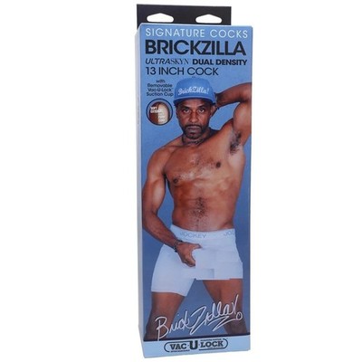 Dildo Signature Cocks Brickzilla  REALISTIC DONG-EBONY 13'' Dildo Ultraskyn