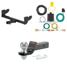 CURT Trailer Hitch Tow Package Receiver, Wiring Harness, 45041 Ball Mount 13381