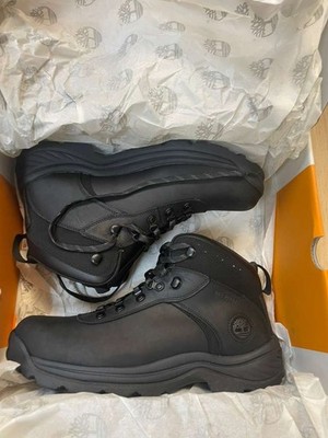 Timberland Mens Flume Waterproof Premium Leather Hiking Boots Black Size 10.5
