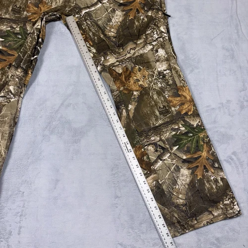Realtree Camo Pants Mens Sz Large 36/38 Real Tree Edge Hunting Zip Phone Pocket - Picture 6 of 8