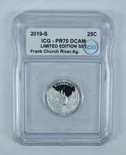 2019-S Washington Quarter ATB Frank Church River Limited Edition PR70 DCAM ICG