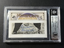 FRANK BRUISER KINARD BGS AUTH 2009 UD SP LEGENDARY CUTS MYSTERY CUT AUTO 1/2 HOF