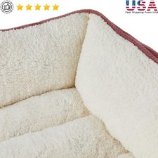 Cozy Premium Cuddler Pet Bed W/ Bolsters  Easy Access Small Medium Dog Cat New