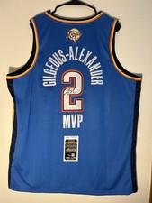 Shai Gilgeous Alexander Signed Jersey 2025 NBA Finals MVP OKC Thunder JSA COA