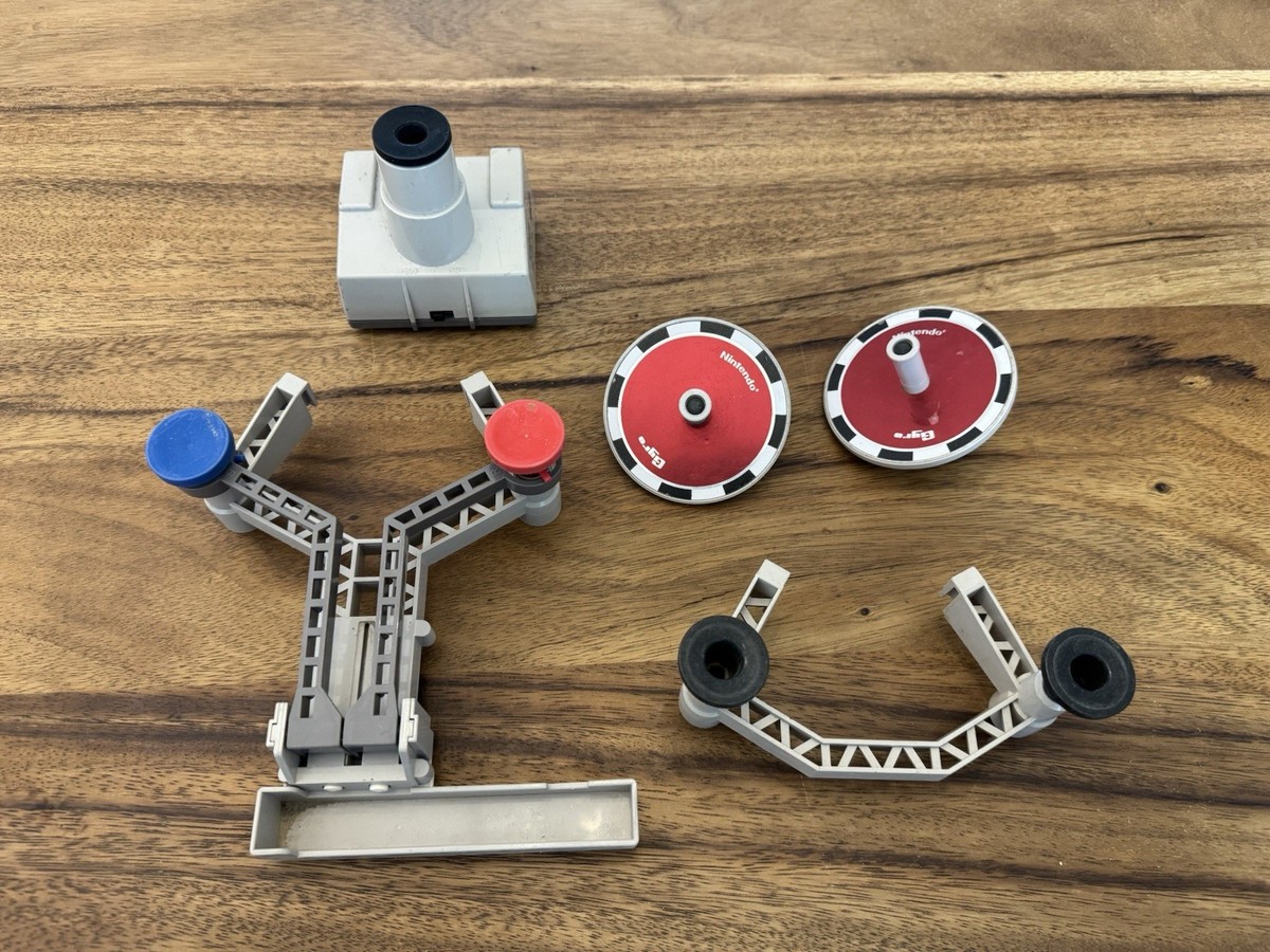NES Nintendo R.O.B. ROB the Robot Full Parts Set-Gyro Spinner-Rail