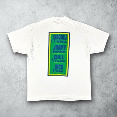 Vintage 90s Hyperion Shaq Bill Walton Basketball Just Read It T-Shirt Size XL