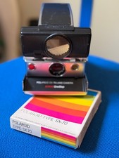 Polaroid SX-70 Sonar OneStep Instant Land Camera + 1 Pack of SX-70 Film ?�WORKS