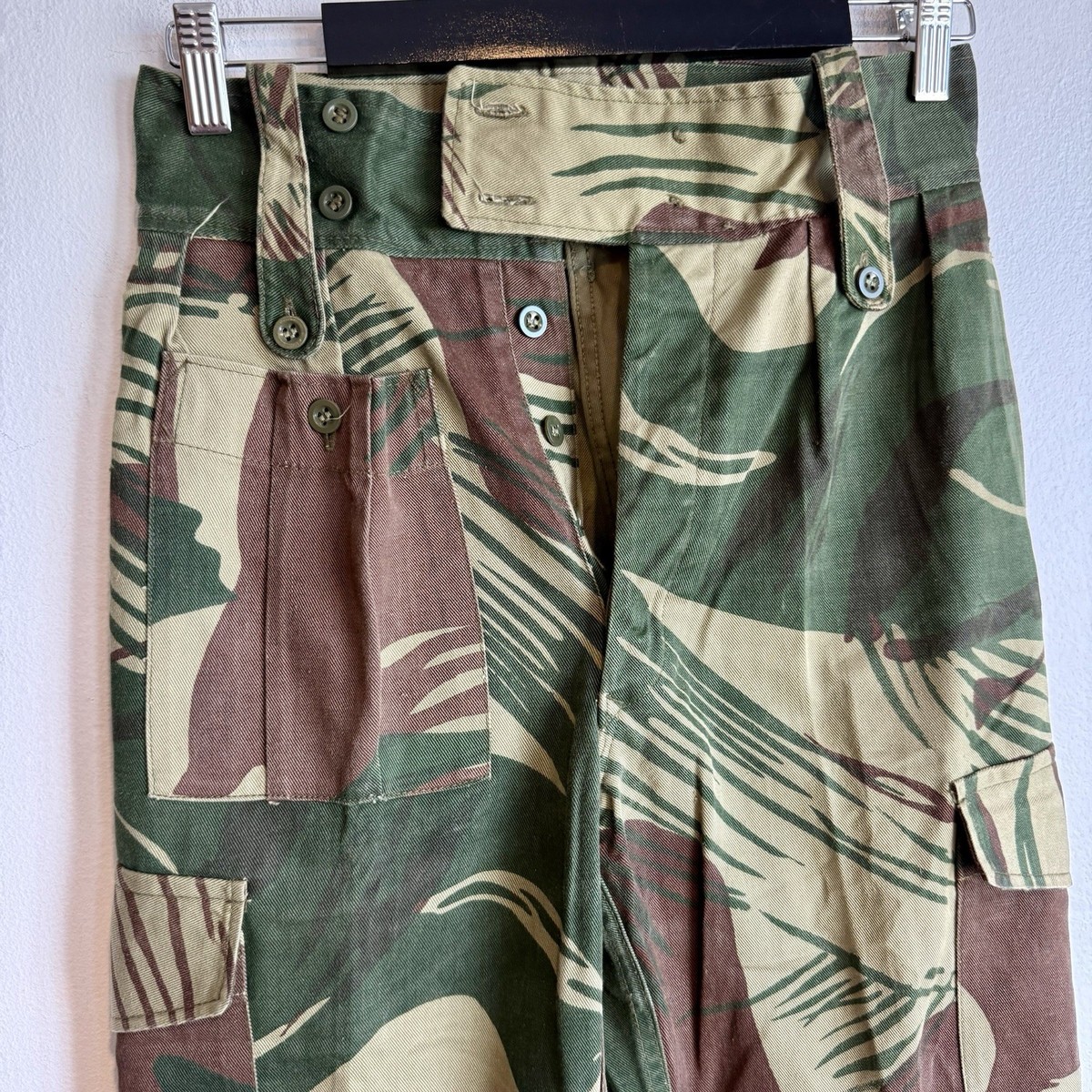 Original 1970s Rhodesian Camo Trousers Pants Mint X-Small | eBay