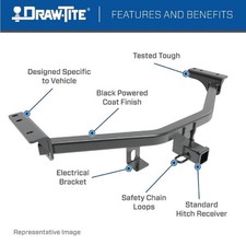 Draw-tite 76023 Hitch For 17-23 Acadia Exc Ltd 2020 Xt6 19-23 Blazer Class 3 Draw-tite 76023 Hitch For 17-23 Acadia Exc Ltd 2020 Xt6 19-23 Blazer Class 3