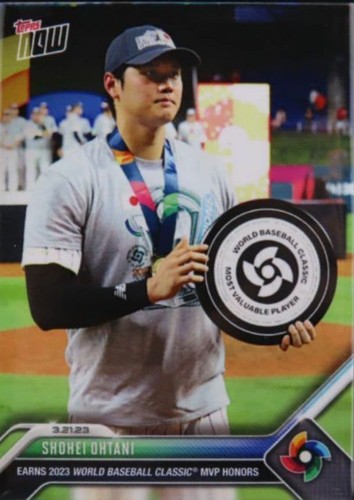Shohei Ohtani 2023 WBC MVP Award Medal Presentation 2023 Topps NOW