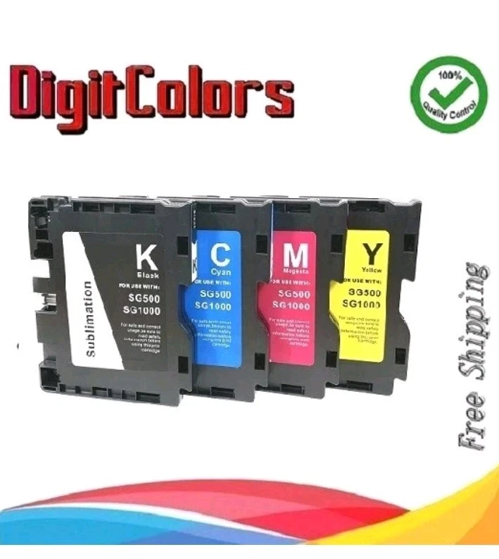 4-Pack Sublimation Ink Cartridge Compatible with Sawgrass Virtuoso SG500 SG1000 - Image 2 of 3
