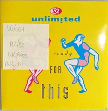 2 Unlimited Get Ready For This Vinyl Record 7" VG/VG+ PWL 206 1991