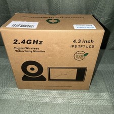 HelloBaby 4.3 Video Baby Monitor with 30 Hours Battery, Remote Pan-Tilt-Zoom