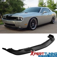 Fits 08-10 Dodge Challenger Unpainted Front Bumper Lip PU Lower Chin Spoiler Kit