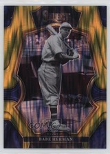 2023 Panini Select Premier Level Gold Flash Prizm 8/10 Babe Herman #107 v7j