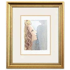 Salvador Dali- Original Color Woodcut on B.F.K. Rives Paper "Paradise 8"