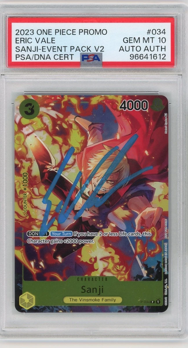 Sanji P-034 One Piece Promotion Cards for sale | eBay