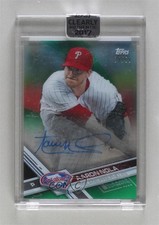 2017 Topps Clearly Authentic Auto Green /99 Aaron Nola #CAAU-AN Auto ex0