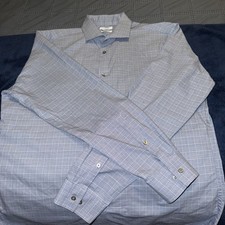Calvin Klein Men's Non-Iron Stretch Slim Fit Dress Shirt Size 17 34/35