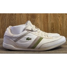 Tenis informales Lacoste Giron Croc SPM para hombre talla 12 blanco verde