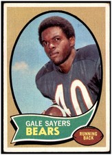 Gale Sayers 1970 Topps Football Card #70 Bears EX