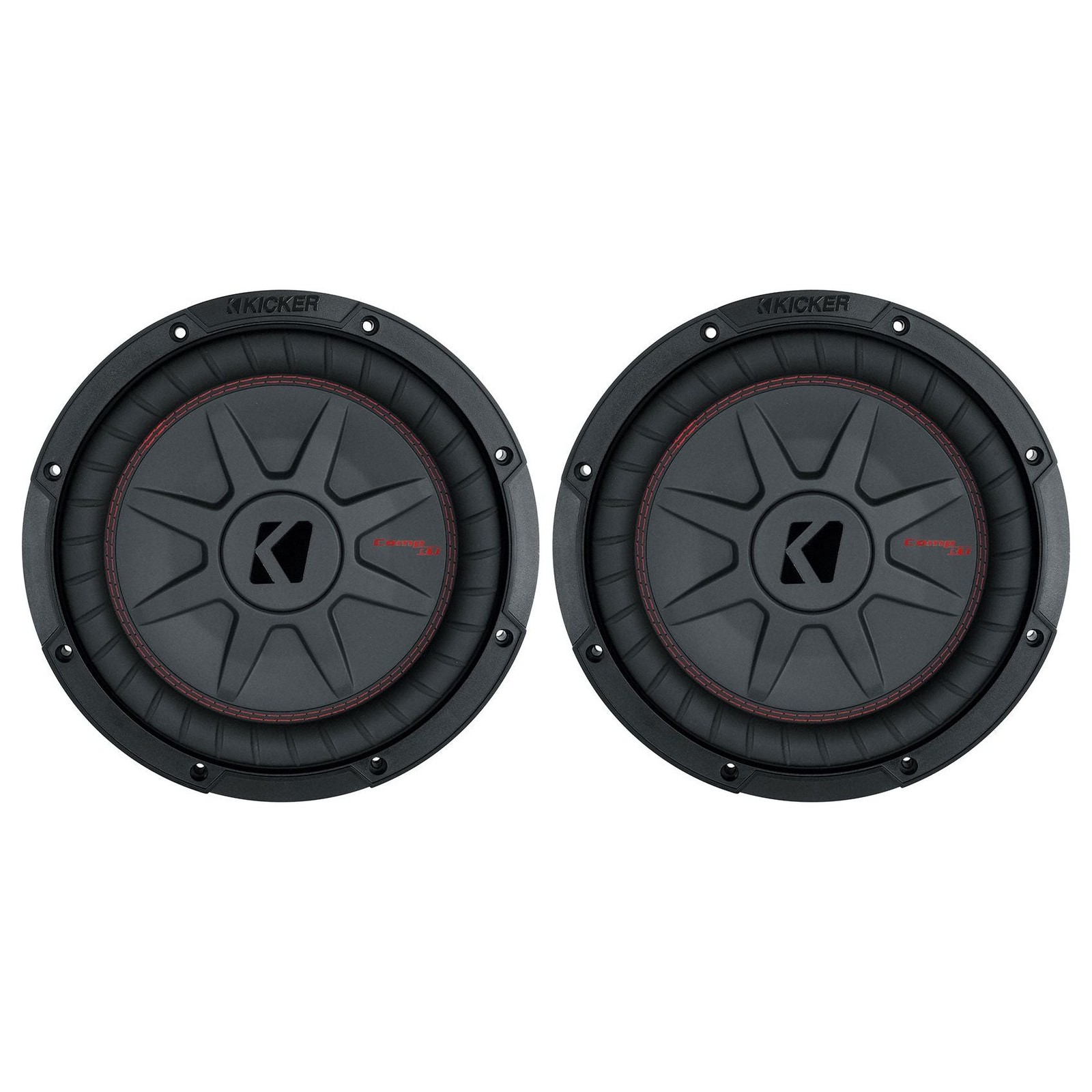 2 KICKER 48CWRT102 CompRT 800 Вт 10 сабвуферов с низким уровнем шума DVC 2-омные сабвуферы COMPRT10 56190₽