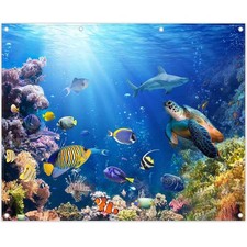 10x8ft Under The Sea Photography Backdrop Ocean Underwater World Background A...