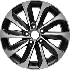 Refurbished 17x7 Machined Medium Gray Wheel fits 2015-2017 Hyundai Sonata