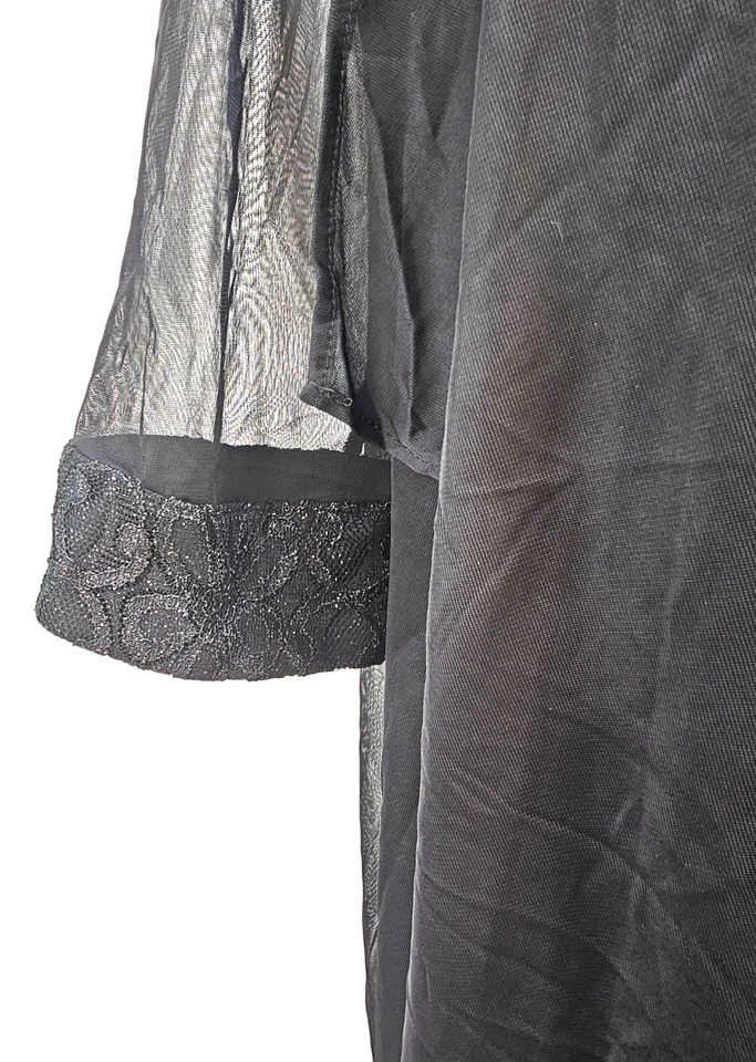 Vestido y chaqueta R&M Richards 2 piezas lentejuelas/perla/encaje/boda/fiesta talla 16W Foto 3 de 4