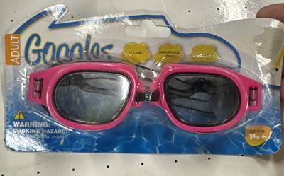 Adult Goggles Pink goggles Swim Goggles PC lens Adjustable Latex Free Age 14+