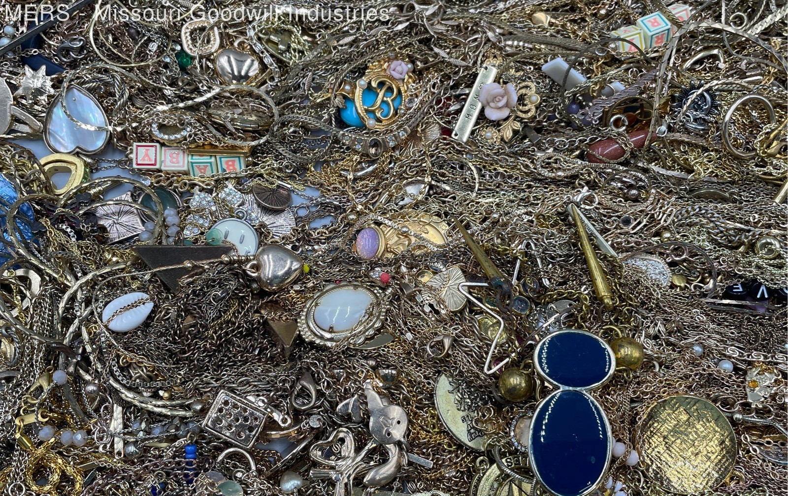 Mixed Metals/Materials Gold Tone Assorted Lot of … - image 6