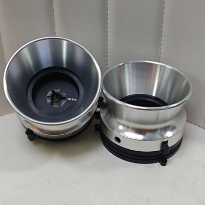2X 10.5 1/4 Inch Silver NAB Hub Adapters For STUDER Reel To Reel Tape Recorder