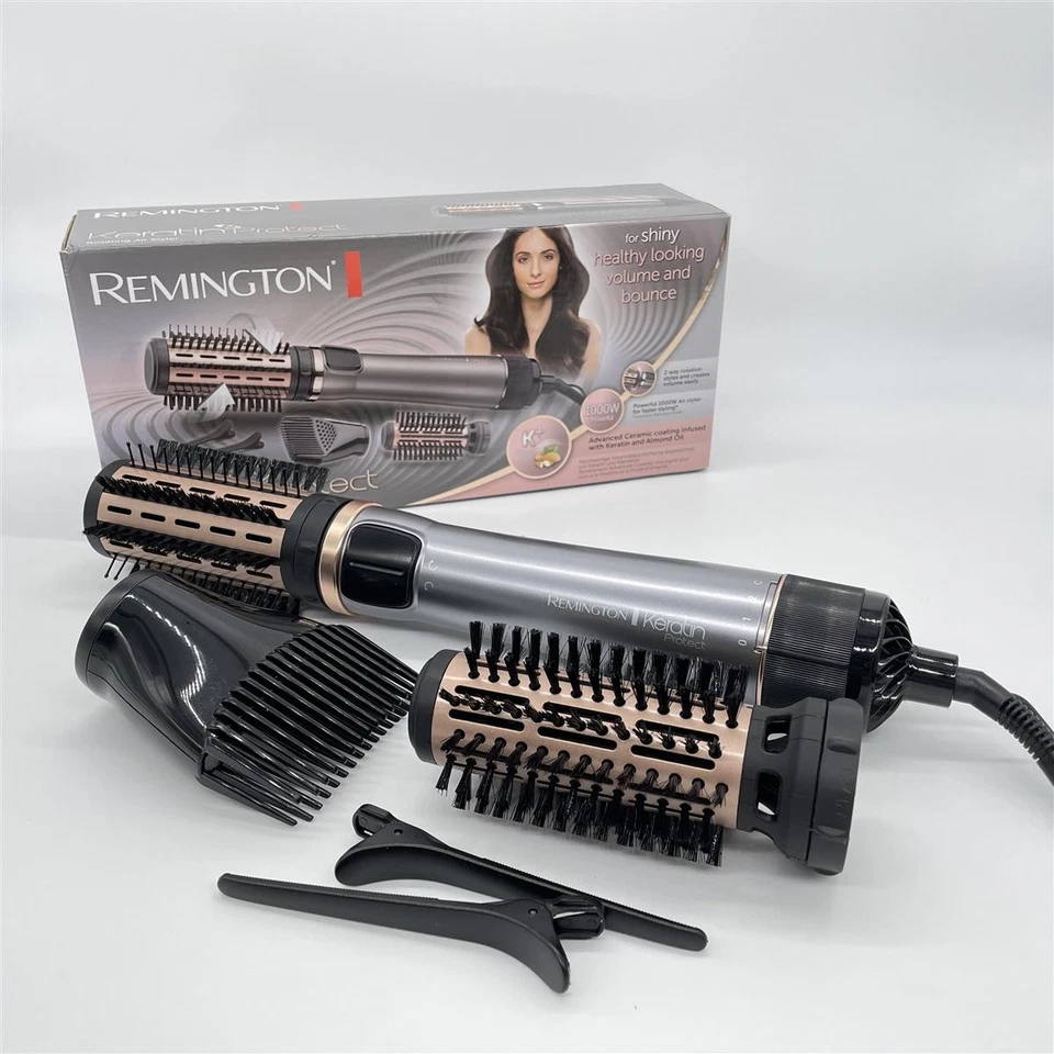 Remington Warmluftbürste rotierend [automatisch] Keratin Protect (inkl.3 Aufsätz