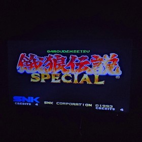 SNK Neo Geo AES Console Controller 2set  Working W/AC adapter, No Box, Tested