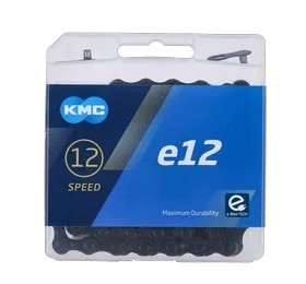 KMC E-Bike Kette 12-fach e12 BlackTech 130 Glieder Höchste Haltbarkeit