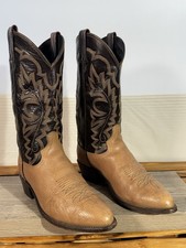 Dan Post Vintage Cowboy Boots Men's Size 8 EW Calfskin Made in USA