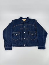 LVC Levi's Vintage Clothing 1879 Pleated-Front Blouse Selvedge Denim Jacket 555