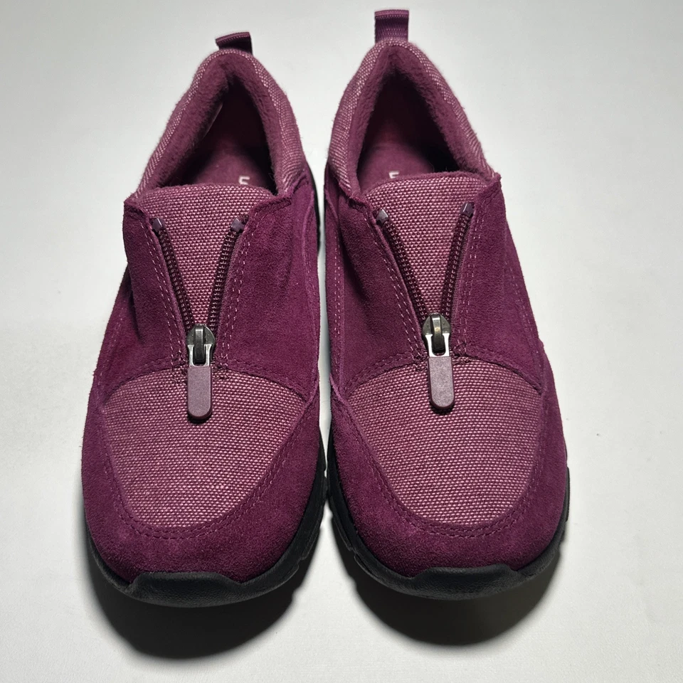 Zapato sin cordones Lands End aislado para todo clima gamuza púrpura sin usar, en caja, para mujer 6,5D Foto 3 de 4