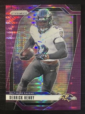 #ad 2024 Panini Prizm Derick Henry Purple Pulsar Prizm #20 Ravens Color Match $9.99