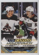 2024 Upper Deck Series 1 UD Canvas Young Guns Josh Doan Olen Zellweger CL 1pr2