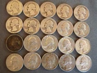 Lot Of 20 Washington Silver Quarters 90% Silver 1964 and Older