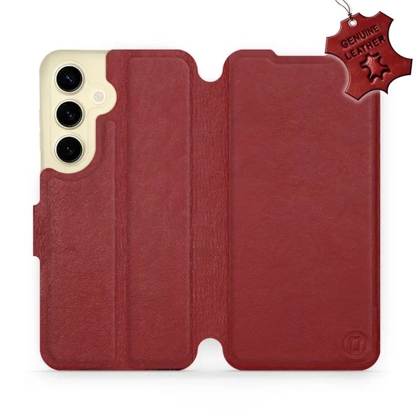 HandyhüLle FüR Galaxy S24 Mobiwear Case Cover SchutzhüLle Etui HüLle Dunkelrot-image