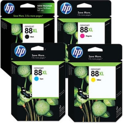 Druckerpatronen HP 88 XL 4er Set. Multipack Schwarz,Cyan,Magenta,Gelb