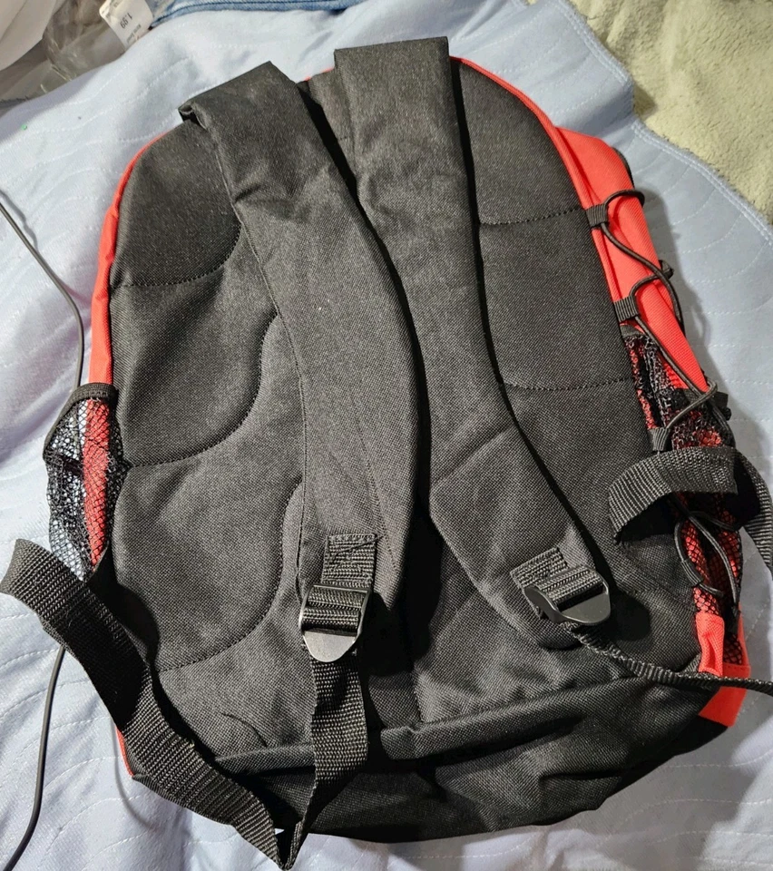 Georgia Bulldogs Campus Backpack  School Gym Book Sport Bag Red Football Zipper - Image 2 of 4