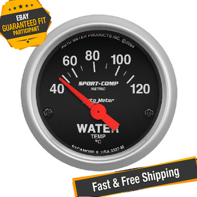 Auto Meter 3337-M Sport-Comp Air-Core 2-1/16'' Water Temperature Gauge