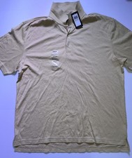 IZOD Men  s Polo Shirt Size XXL  Yellow Patterned NWT