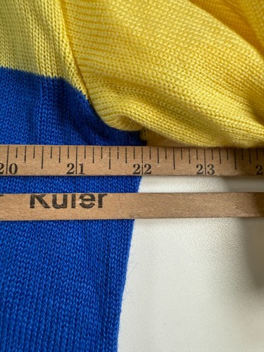 Polo calcio vintage uomo nazionale ucraina #17 blu giallo tg 22x29,5 - Foto 5 di 11