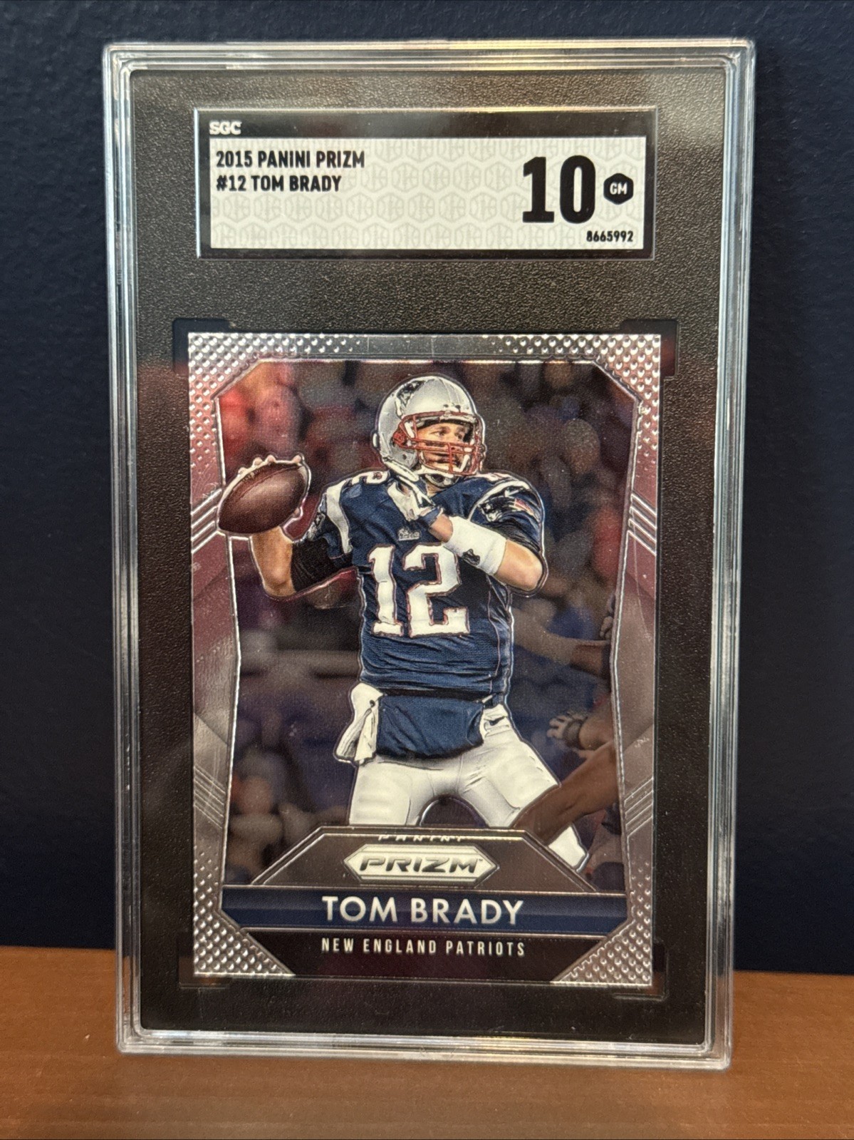2015 Panini Prizm Tom Brady #12 SGC Gem Mint 10