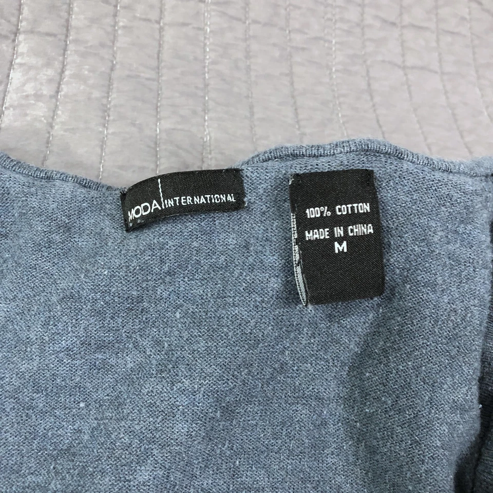 Moda International Sweater Dress Womens Medium Ruffle Knit Sleeveless Fitted - Image 3 of 4